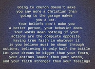 going to church
