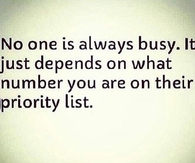 no one is always busy