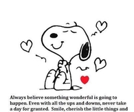 always believe that something wonderful is about to happen