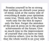 promise yourself to be strong