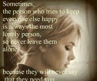 the person who tries to keep everyone happy