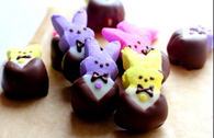 Chocolate bunny peeps