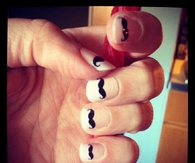 Mustache nails