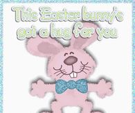 This Easter Bunny's got a big hug for you
