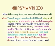An interview with God