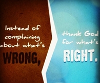 Thank God for whats right