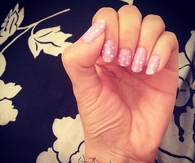 Pastel polka dot nails