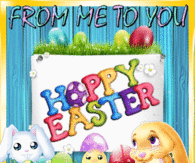 From me to you, happy easter