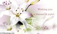 Blessed and joyful easter