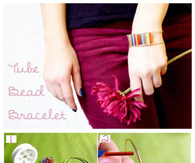 Tube bead bracelet