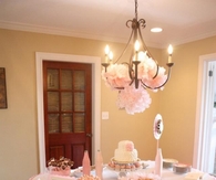 Pink elegant baby shower theme