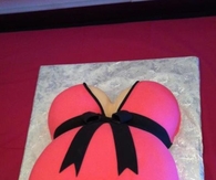 Baby foot print cake