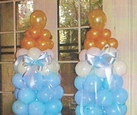 Baby bottle balloons