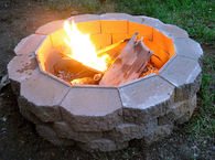 Back yard fire pit