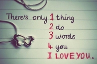 I love you