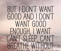 Cant Sleep, Breathe Without Your Love