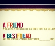 A friend and a best friends