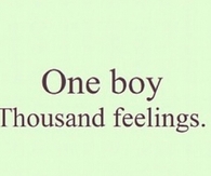 One boy, thousand feelings
