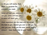 in life