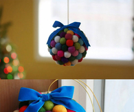 DIY colorful cotton decoration ball