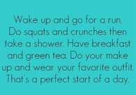 perfect start of the day