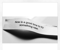 Now is a good time to try something new