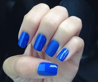 Perfect blue nails