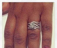 Double sided engagement ring