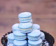 Blue macaroons