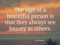 the sign of a beautiful person