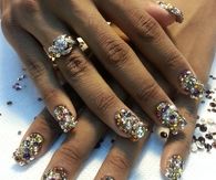 Dazzling Bejeweled nails
