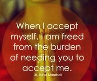 When I accept myself