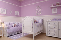 Lavender and white nursery