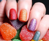 Candy drops and color nails