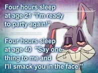 four hours sleep