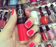 Pink nail polish