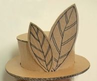 Kids cardboard hat project