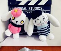 Cute sock couple rabbit dolls