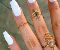 Dope white nails