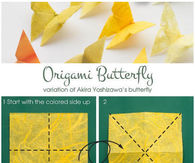 DIY Yellow Butterfly
