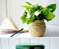 DIY Jar Flowerpot