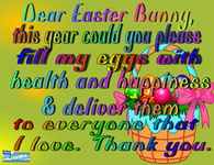 Dear Easter Bunny
