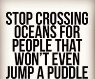 Stop crossing oceans for people