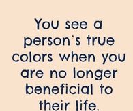 A person's true colors 