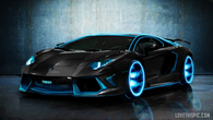 Tron Style Lamborghini Aventador