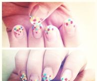 Confetti nails