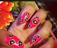 Flower nail art