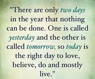 today is the day