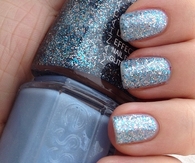 Glitter nail effect