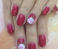 Love rose nails